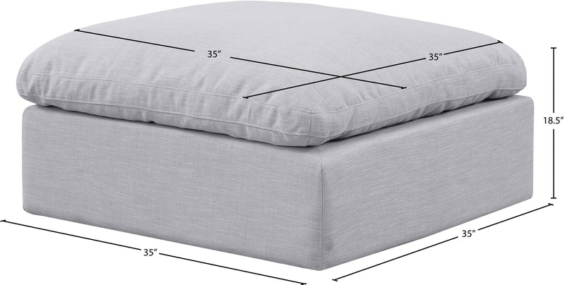 Indulge - Linen Ottoman