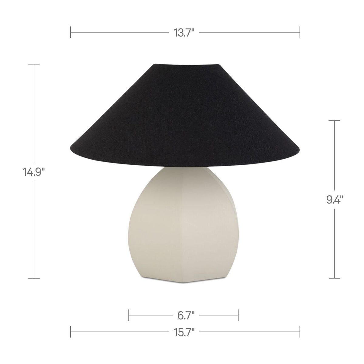 Keeley - Table Lamp - White