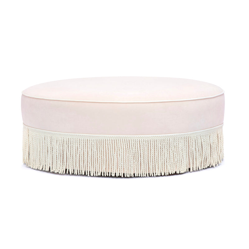 Tassy - Tasseled Round Ottoman