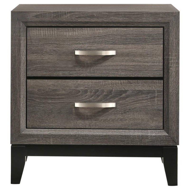 Watson - 2-Drawer Nightstand - Gray Oak