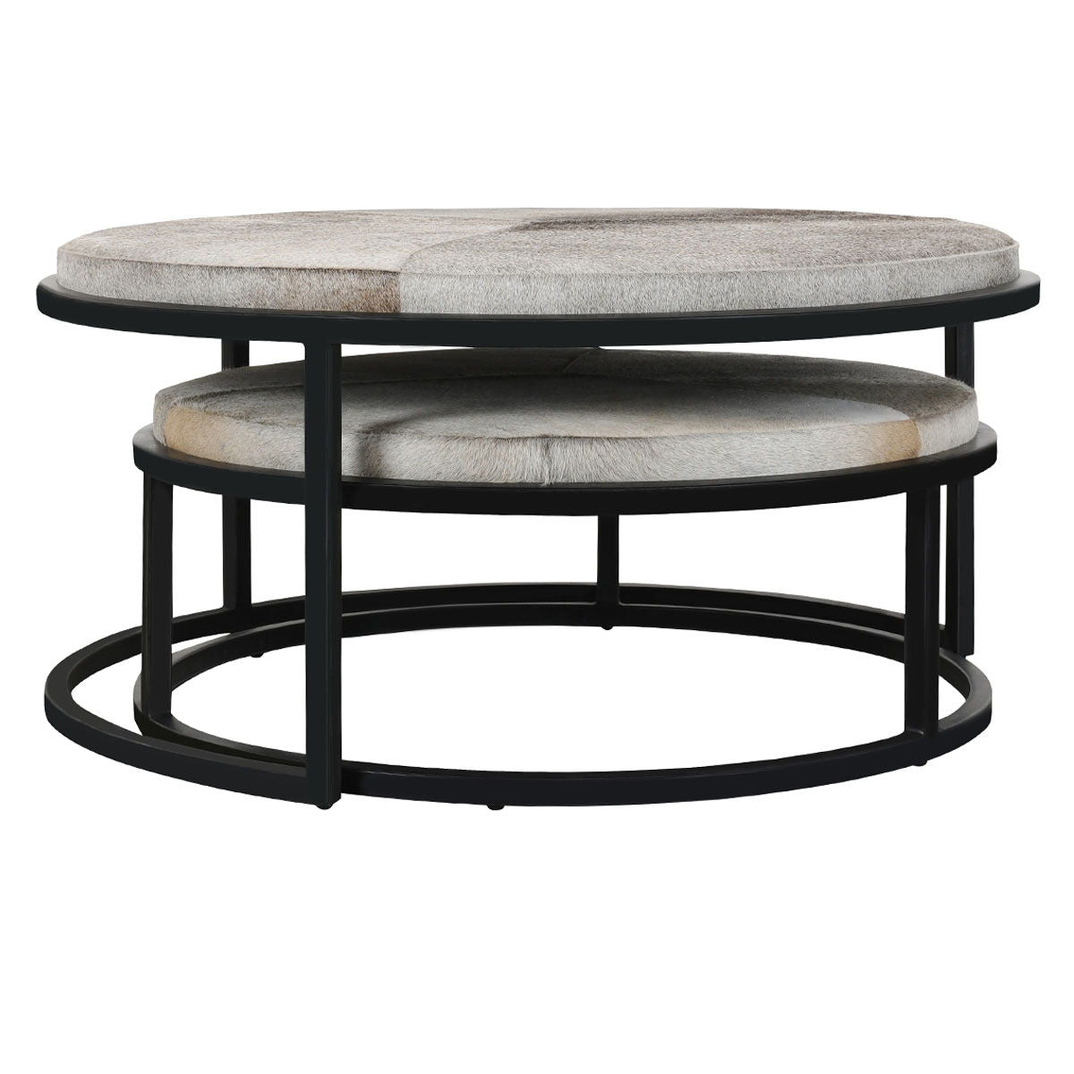 Hayword - Nesting Coffee Tables (Set of 2) - Gray Hide