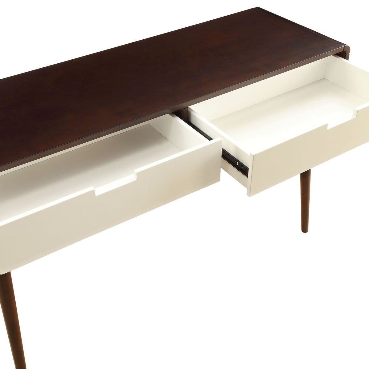 Christa - Sofa Table - White / Espresso
