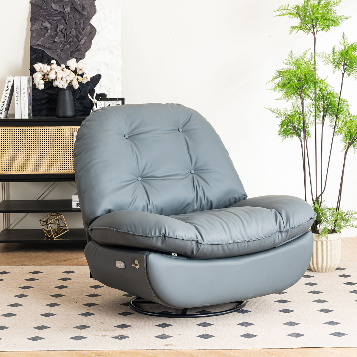 Power Recliner Swivel Glider USB Charger With Bluetooth Music Player, Sleep, Working, Game And Leisure