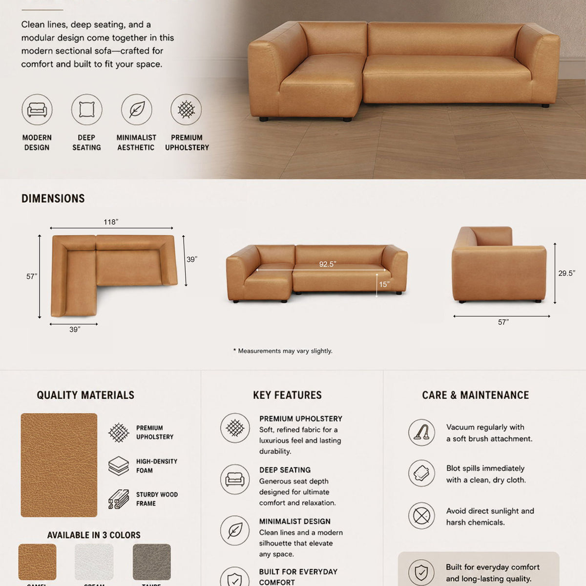 Manhattan Lukas - Sectional Sofa