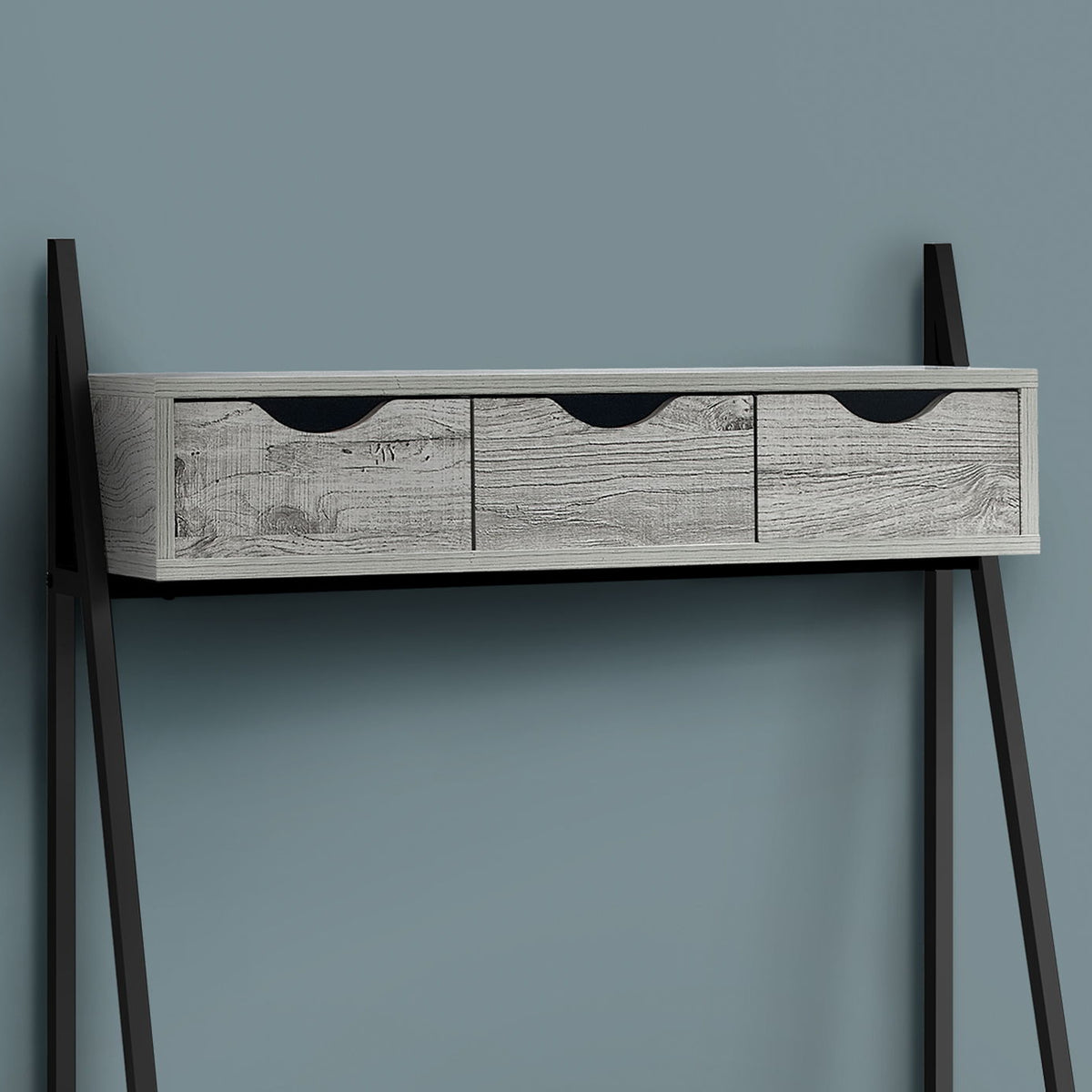 Computer Desk For Home Office, Laptop, Leaning, Storage Drawers, Contemporary & Modern