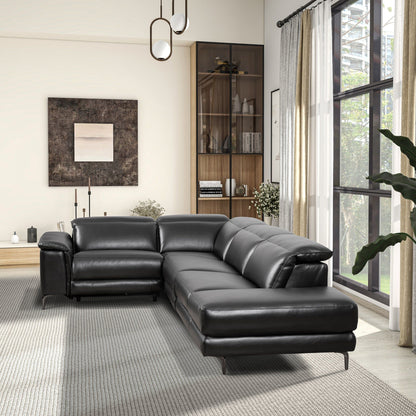 Zander - Reclining Sectional Sofa - Black