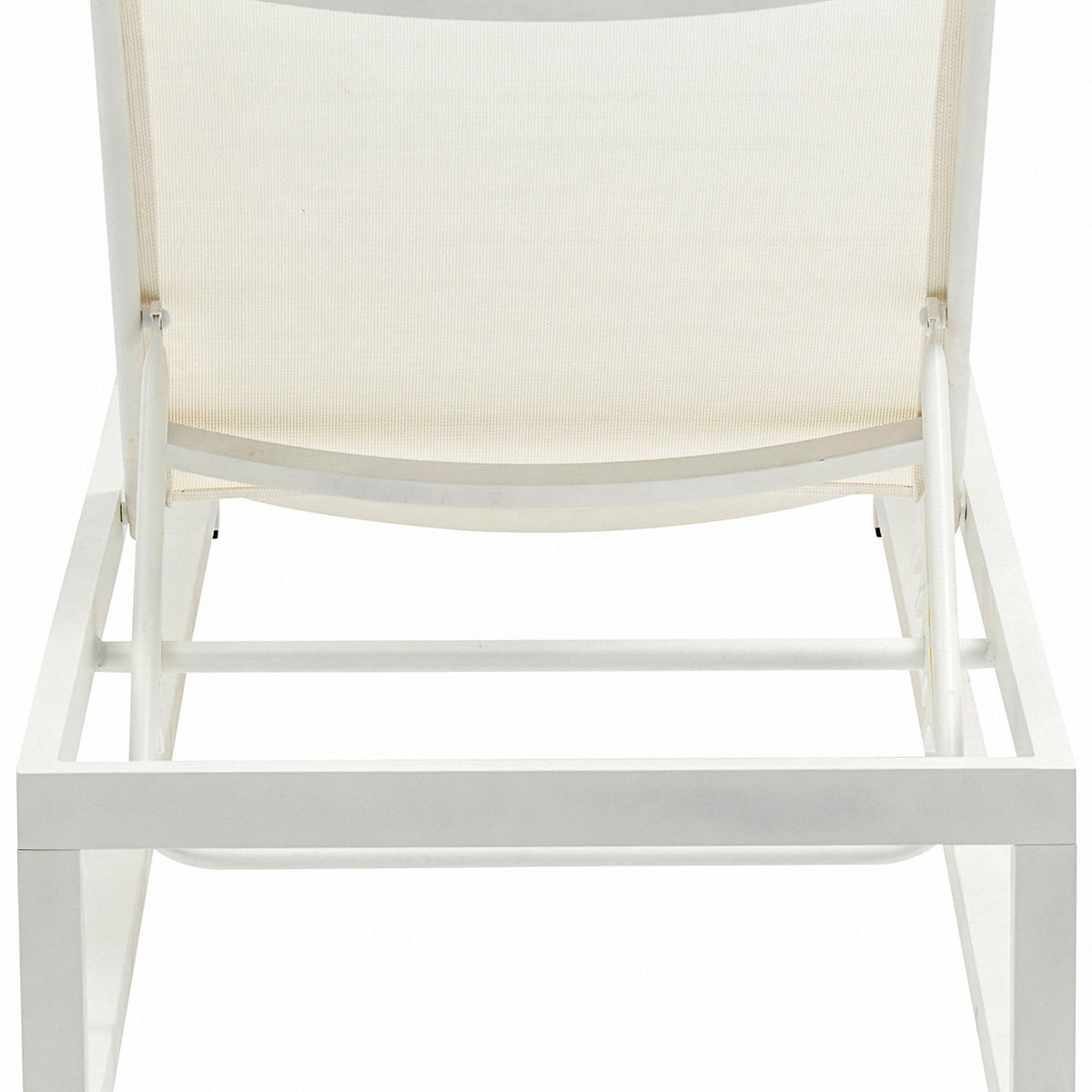 Maldives - Water Resistant Outdoor Patio Adjustable Sun Chaise Lounge Chair With White Base