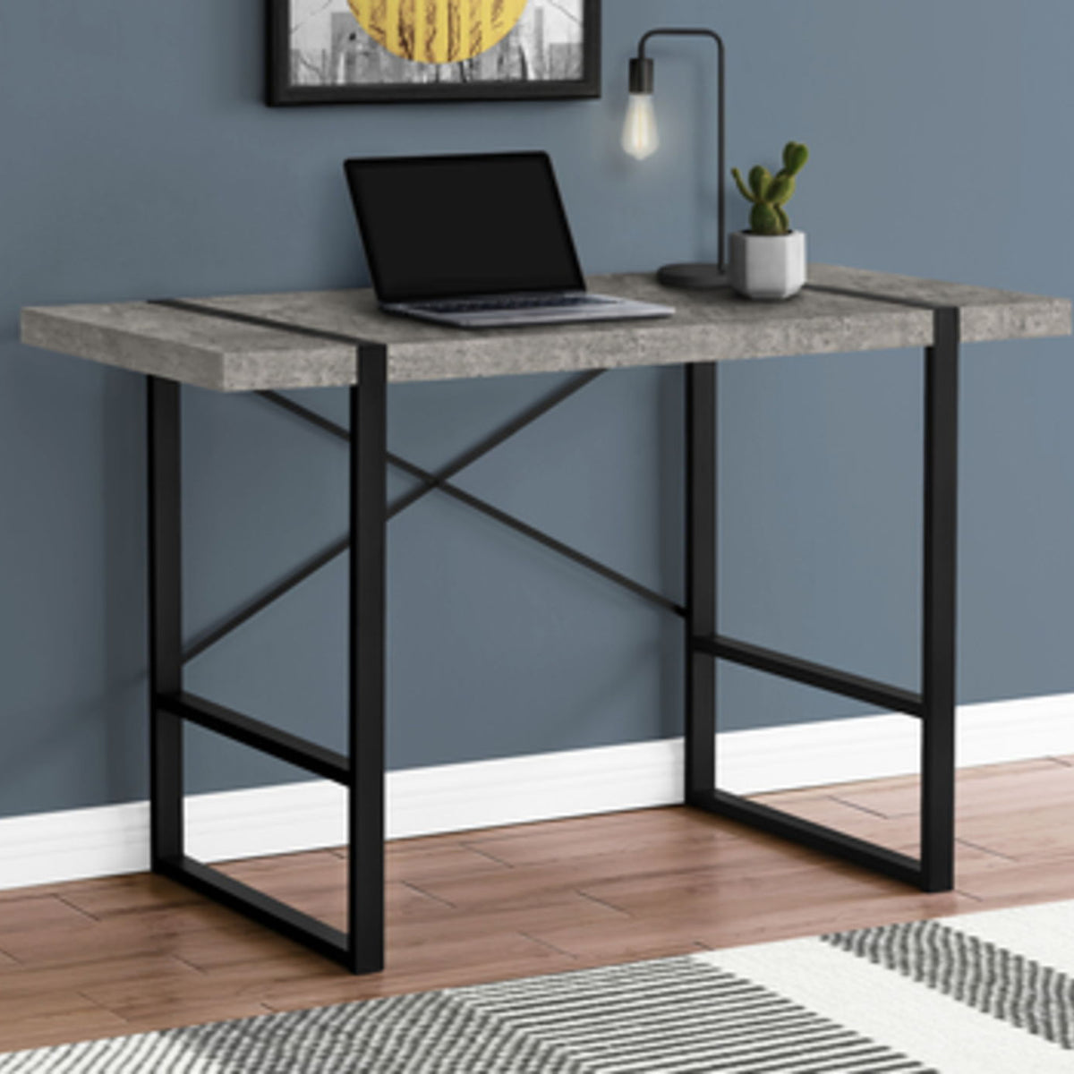 Industrial Design Computer Desk For Home Office, Laptop