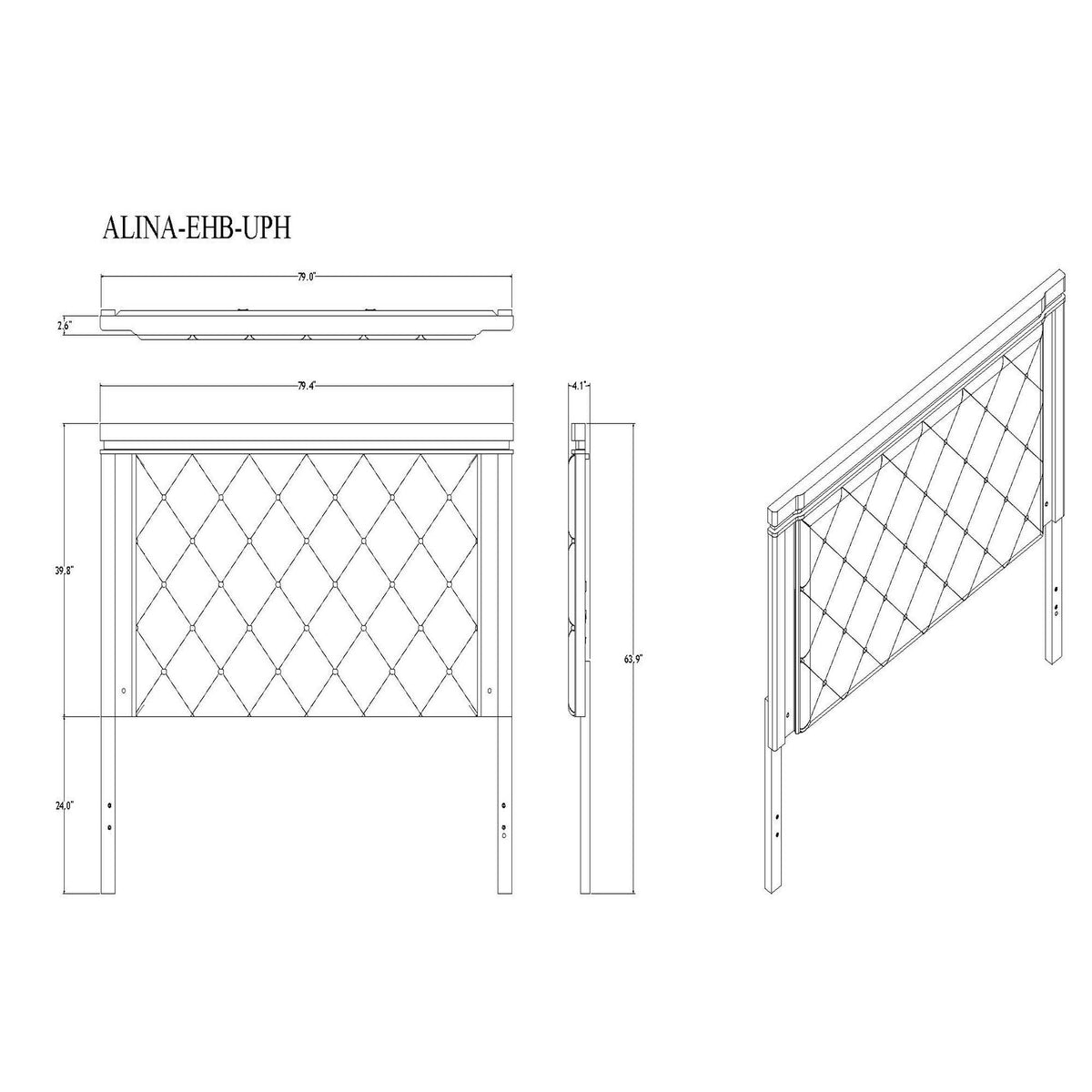 Adalid - Contemporary Bed With LED Lights