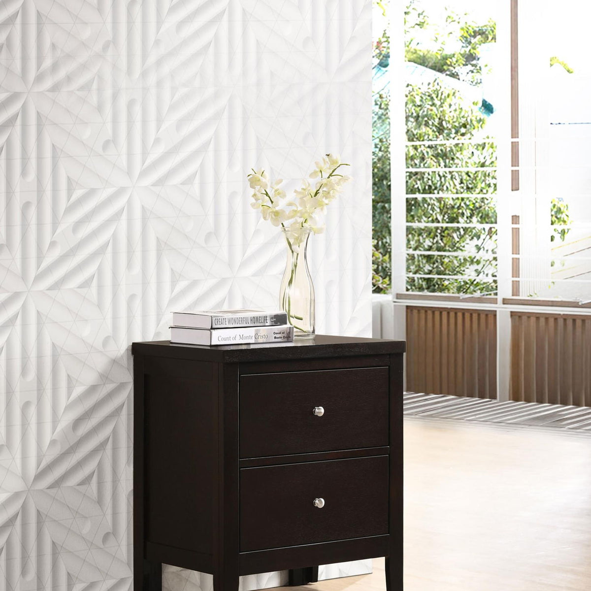 Carlton 2-drawer Nightstand Cappuccino