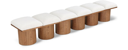 Pavilion - 6 Piece Modular Bench With Brown Base