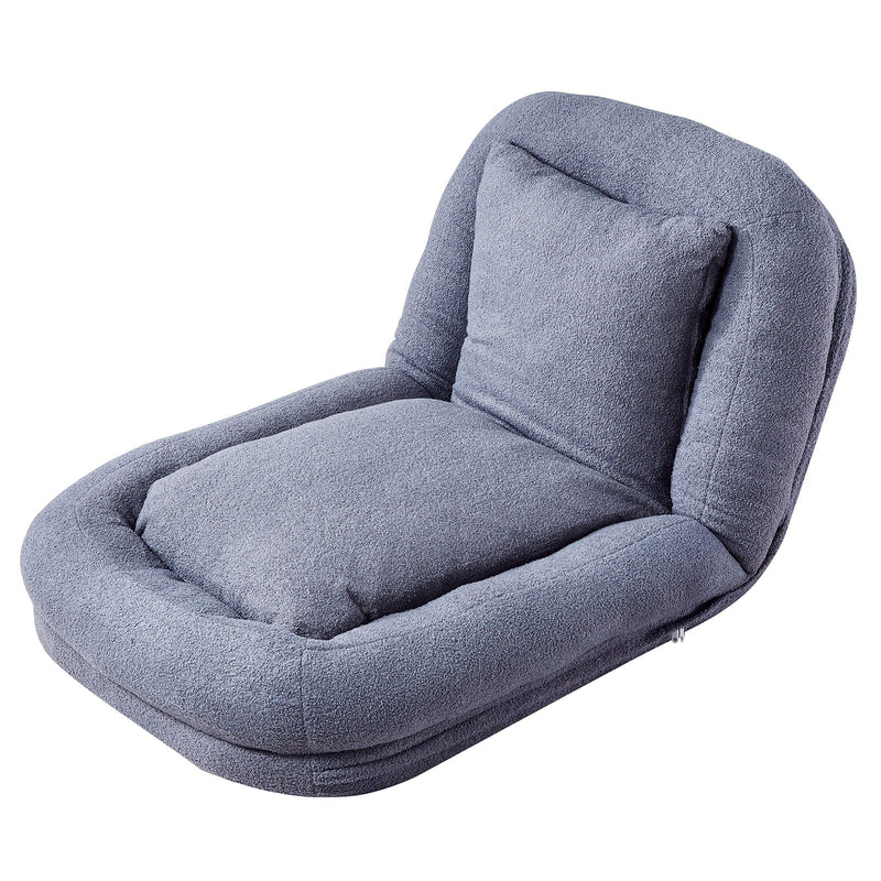 Contemporary Folding Sofa Chair With 5 Adjustable Positions For Gaming, Meditation, And Relaxation