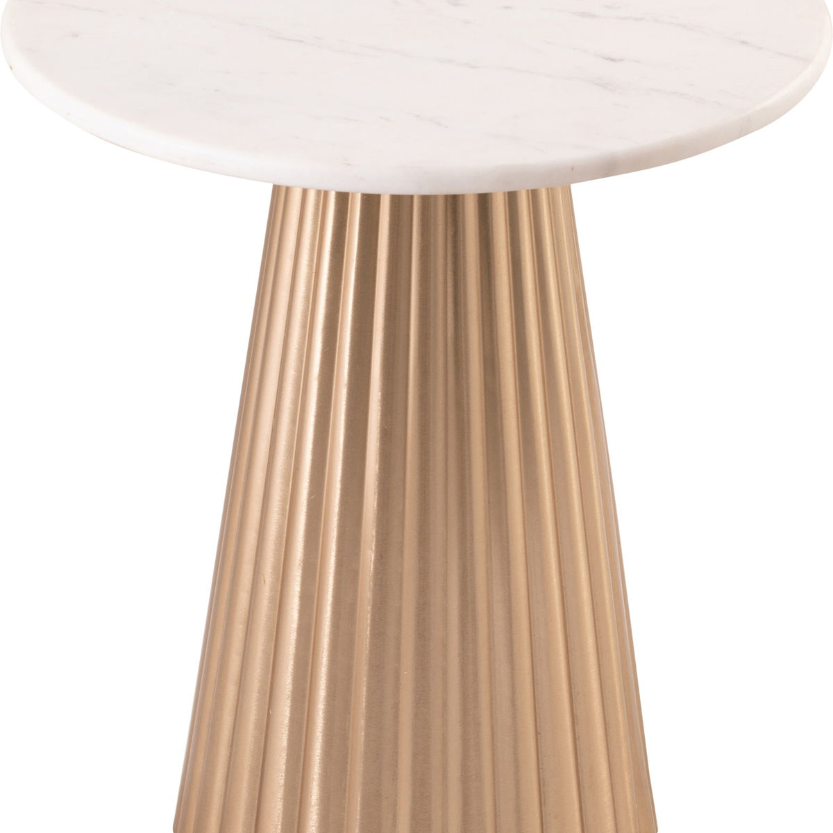 Cindra - Genuine Marble Top And Iron Base Table