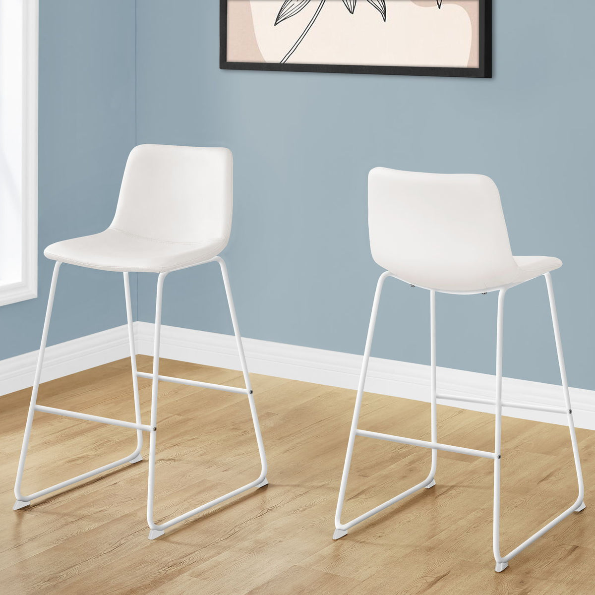 Office Chair, Bar Height, Standing, Computer Desk, Work, Leather Look, Contemporary, Modern