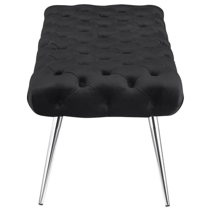 Ella - Upholstered Tufted Bench Metal Legs