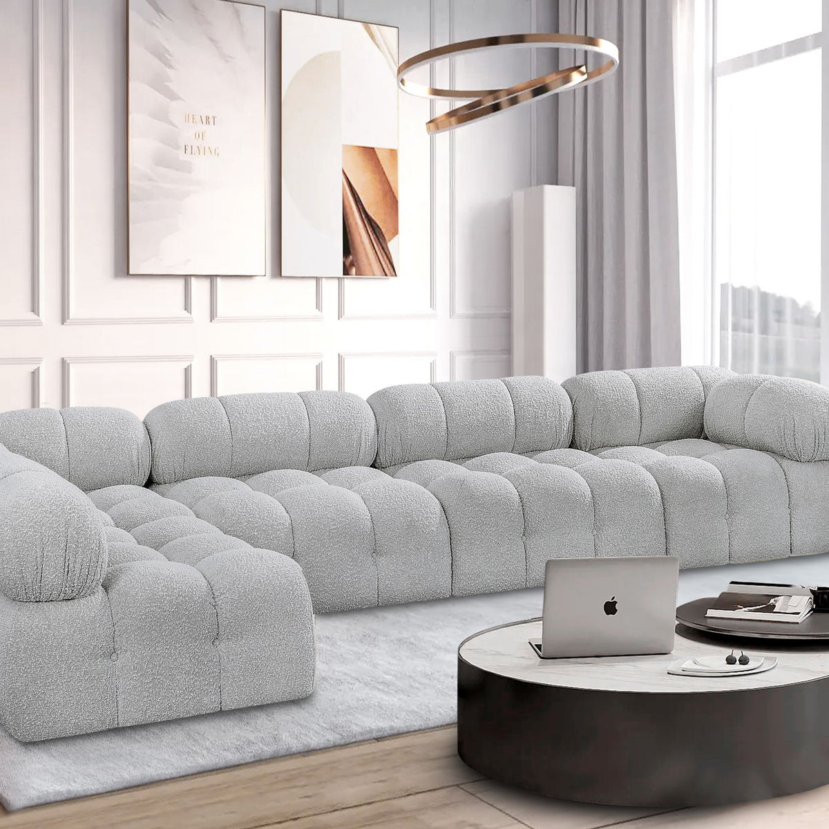 Ames - 5 Piece Modular L-Shaped Sectional