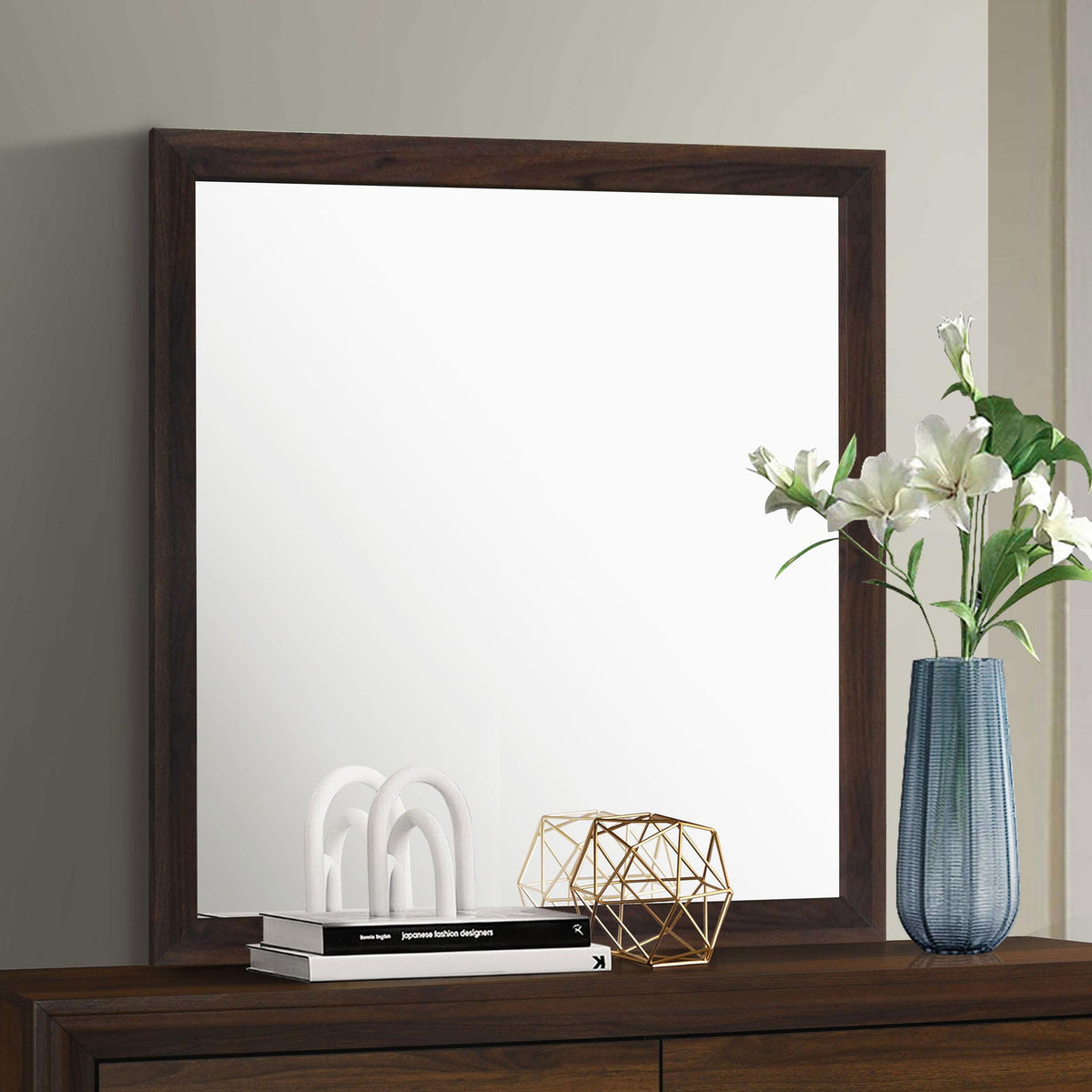 Welsley Dresser Mirror Walnut