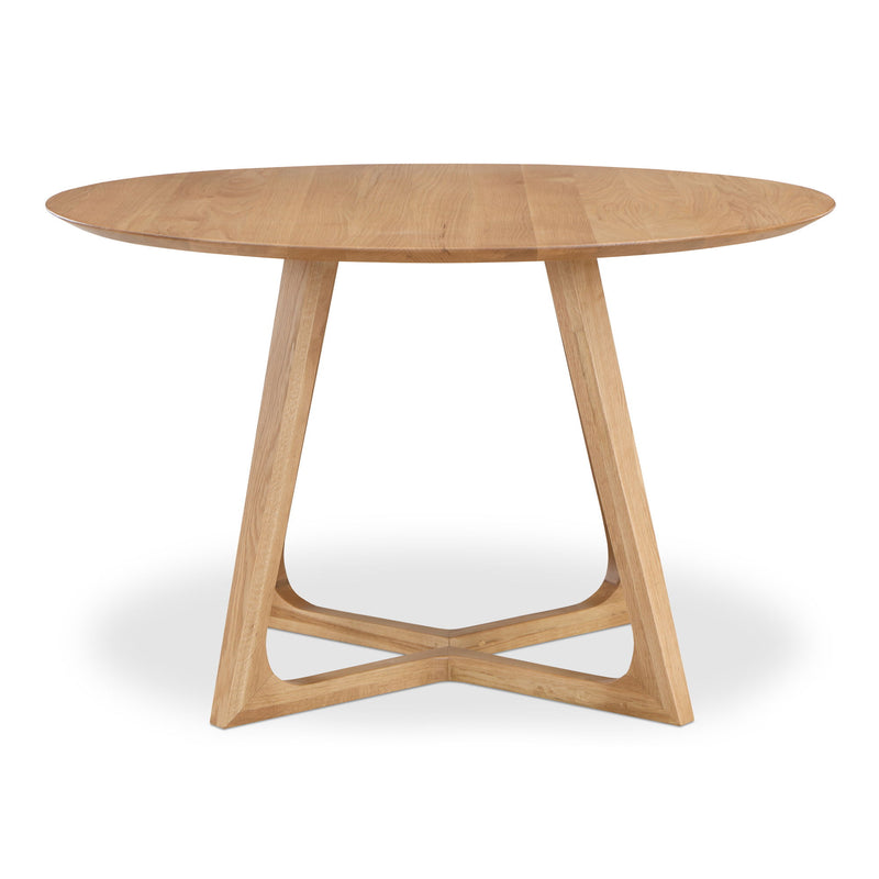 Godenza - Round Dining Table - Light Brown