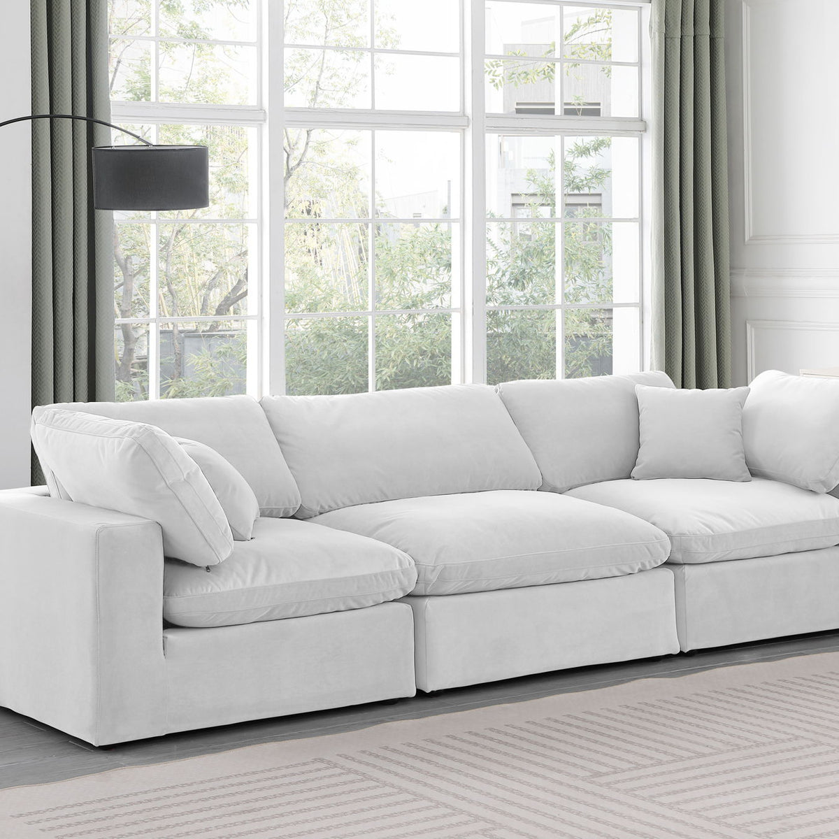 Comfy - Velvet Modular Sofa 3 Seats