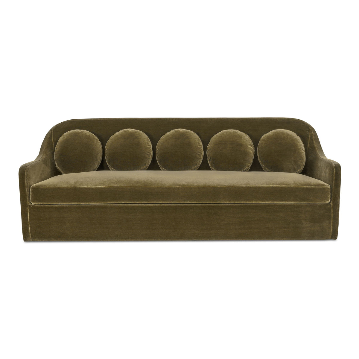 Rialto - Faux Mohair Sofa - Dark Green