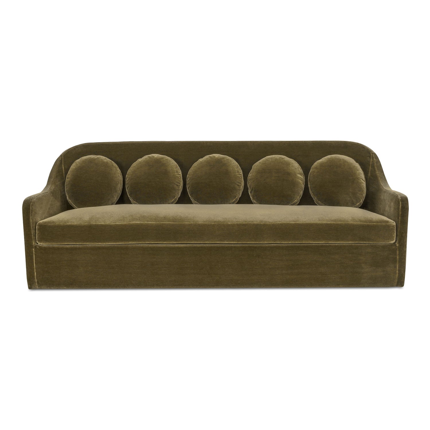 Rialto - Faux Mohair Sofa - Dark Green