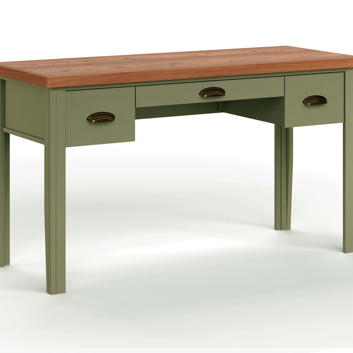 Vineyard - Writing Desk - Sage Green And Fruitwood