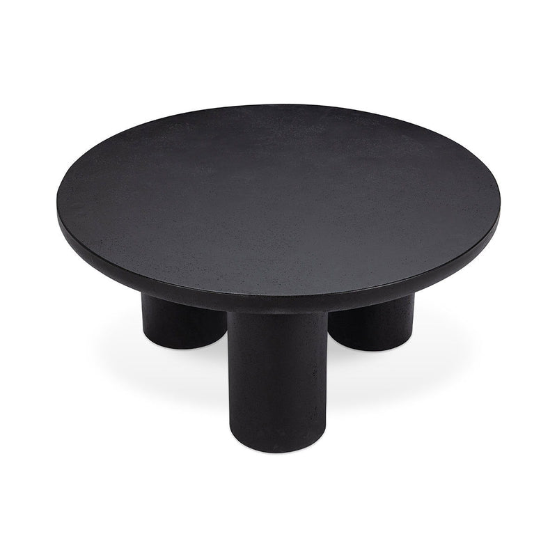 Anzio - 36" Outdoor Concrete Coffee Table - Black