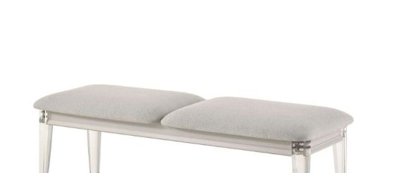 Laveda - Boucle Bench - Light Gray / White