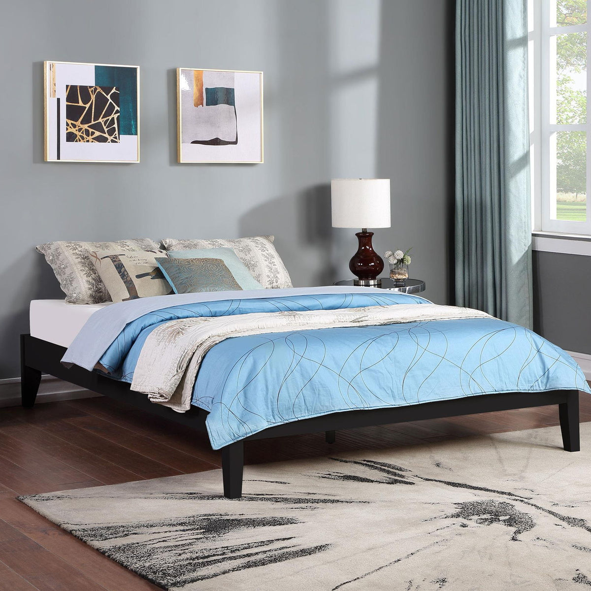 Hounslow Queen Universal Platform Bed Black