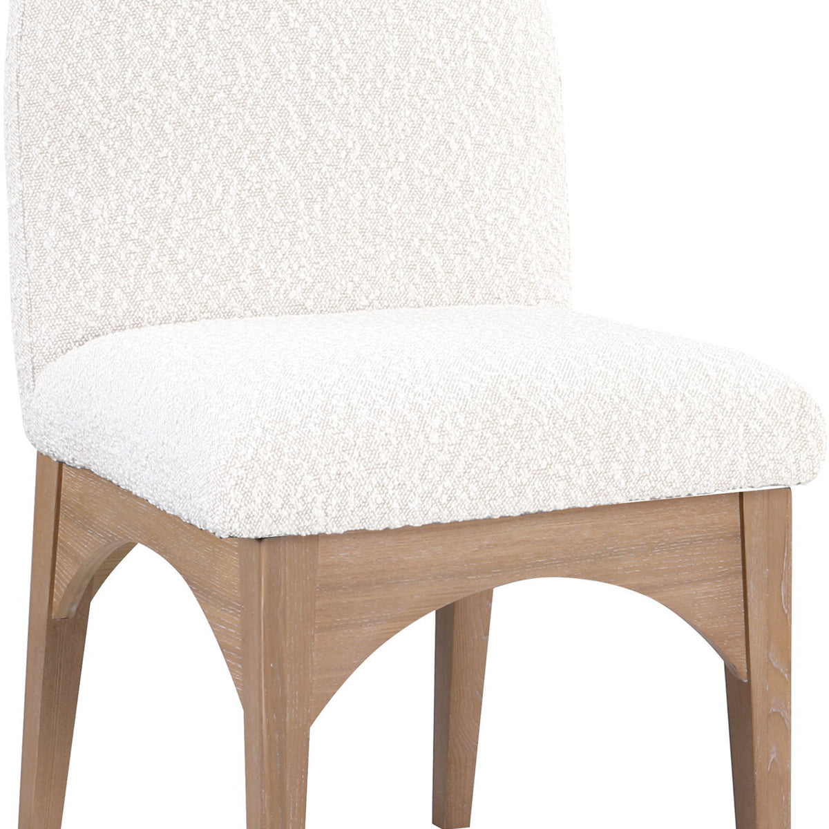 Waldorf - Boucle Dining Side Chair With Natural Legs