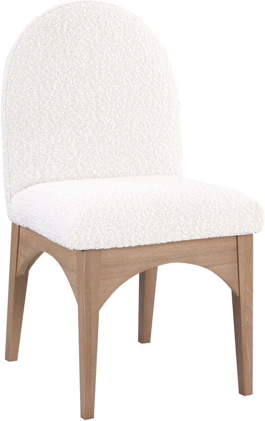 Waldorf - Boucle Dining Side Chair With Natural Legs