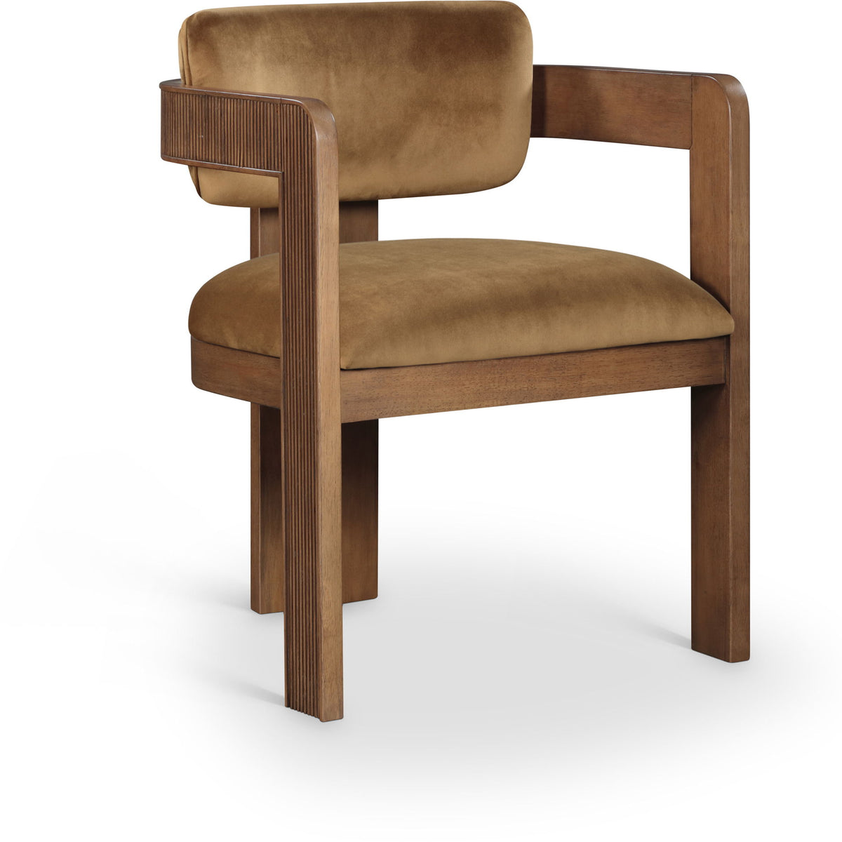 Sacha - Velvet Dining Chair With Brown Base (Set of 2)