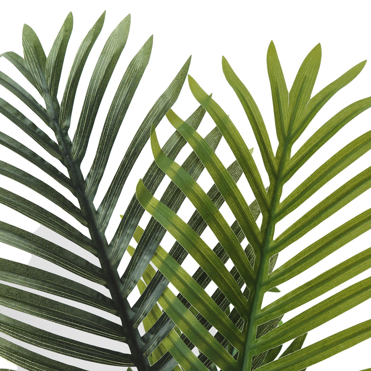 28" Tall, Artificial Plant, Palm Tree, Indoor, Faux, Fake, Floor, Greenery, Potted, Real Touch, Decorative - Green / White