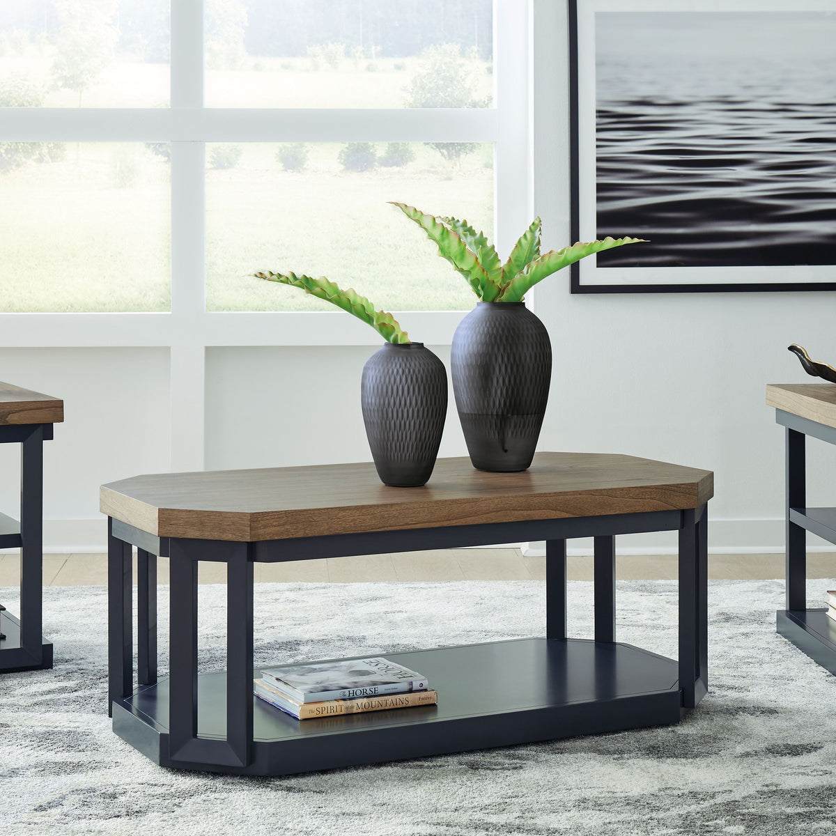Landocken - Occasional Table Set (Set of 3) - Brown / Blue