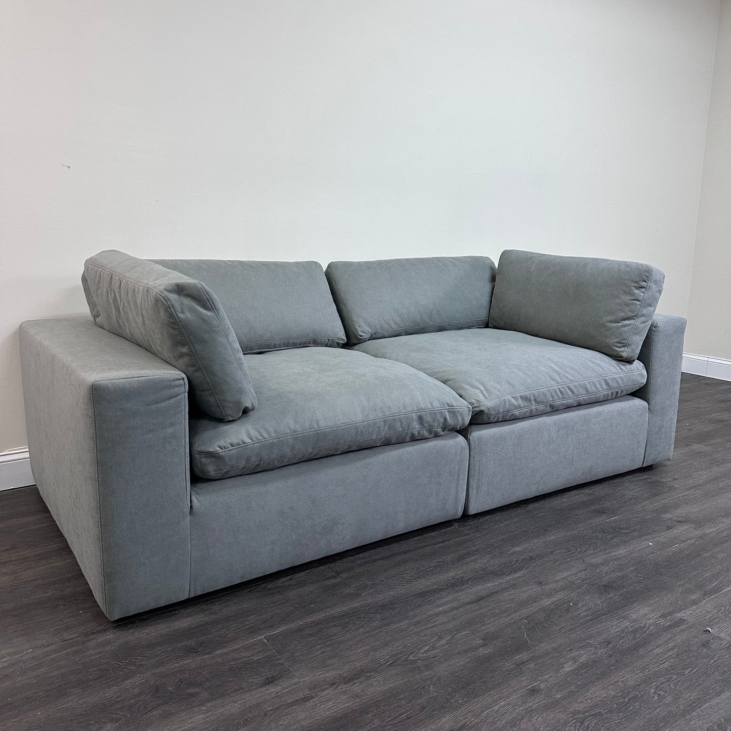 Gray "Dreamee" Cloud Couch Sectional