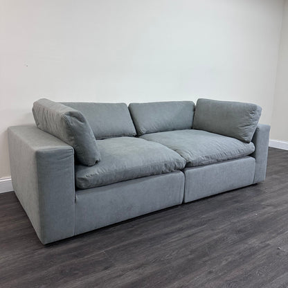 Gray "Dreamee" Cloud Couch Sectional