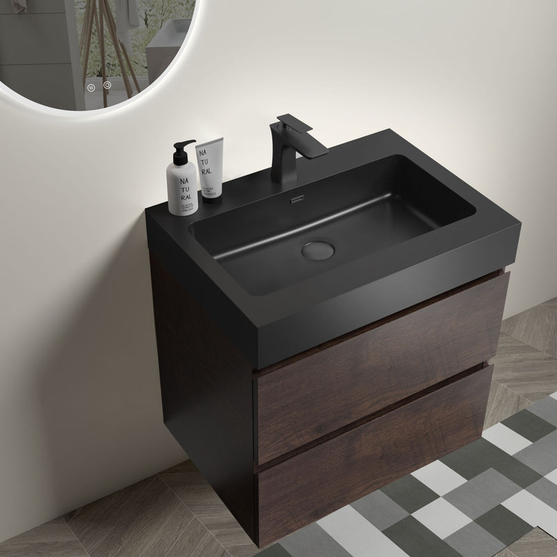 Alice - Bathroom Vanity Wall Mounted With Sink, Large Storage