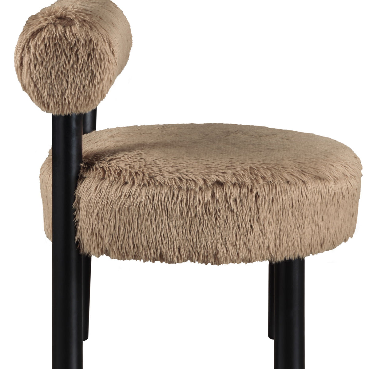 Ambre - Vegan Shearling Fabric Upholstered Accent Chair