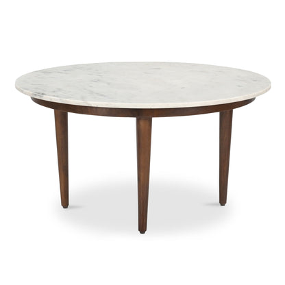 Lark - Coffee Table - White / Mango Brown