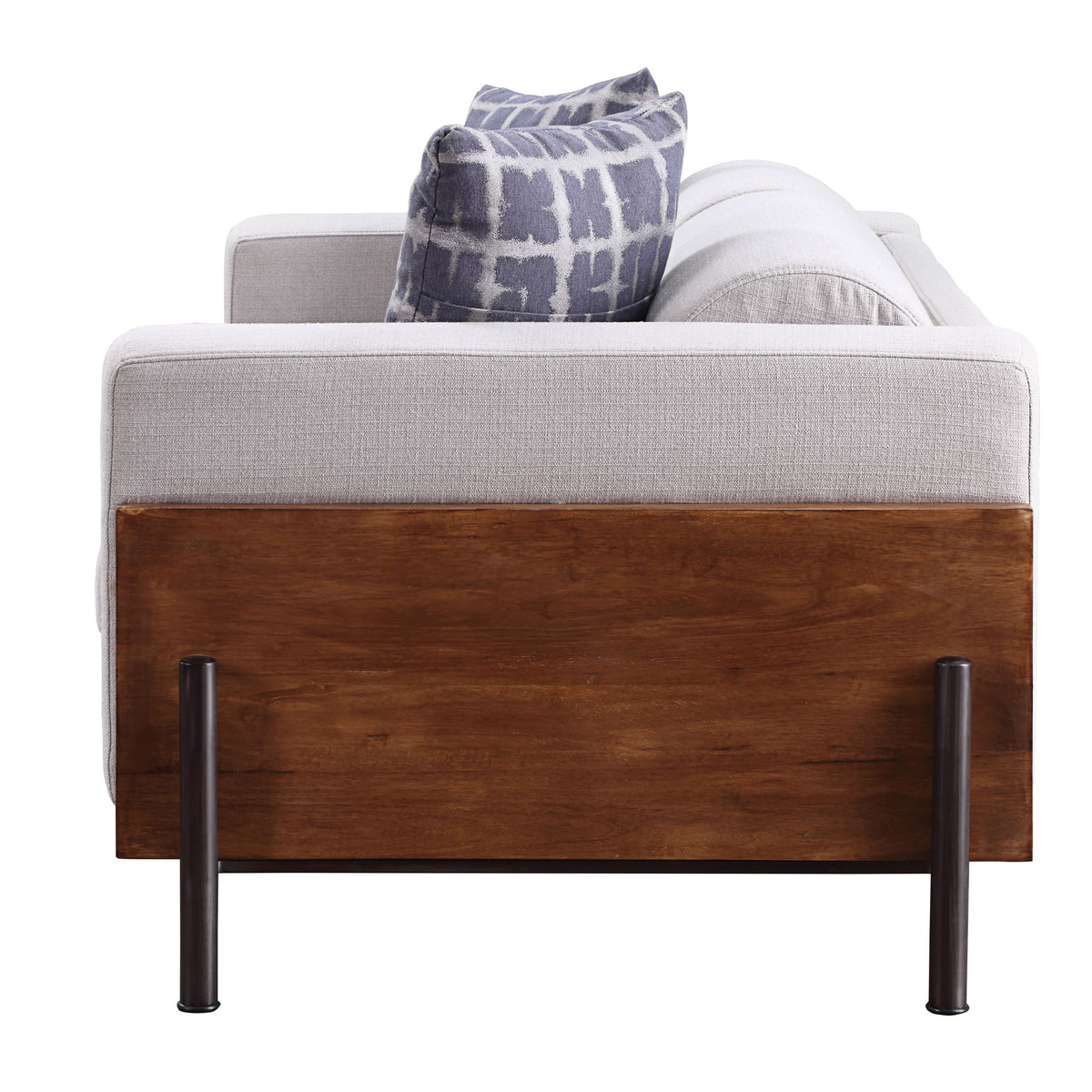 Pelton - Sofa With 2 Toss Pillows - Walnut