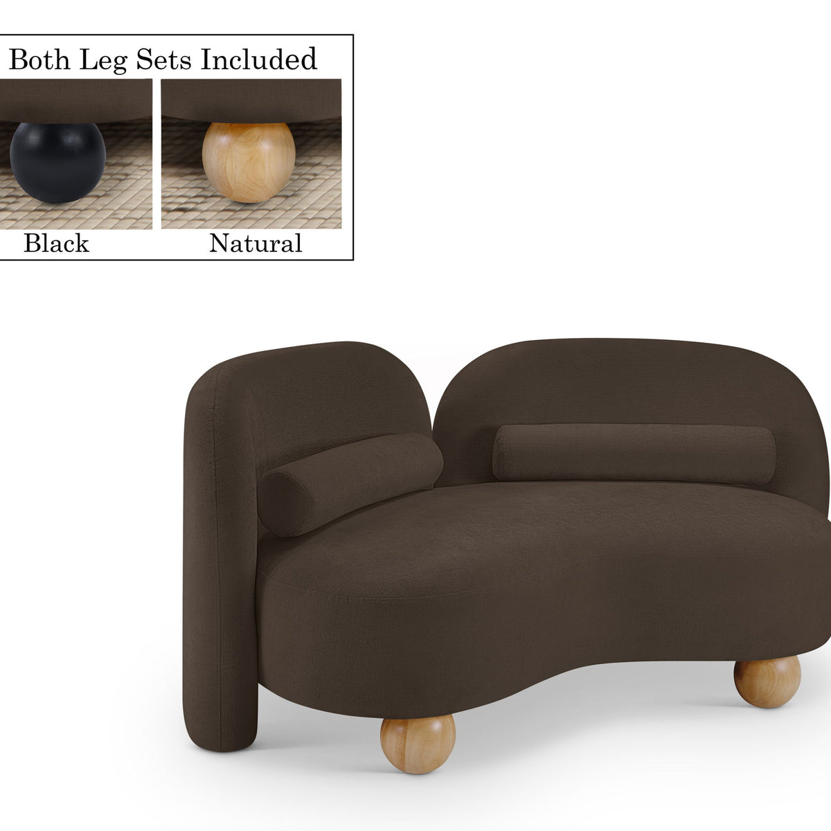 Daphne - Chenille Loveseat