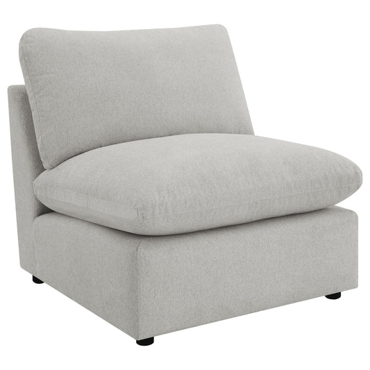 Collins - Modular Power Reclining Sectional Armless Chair - Gray