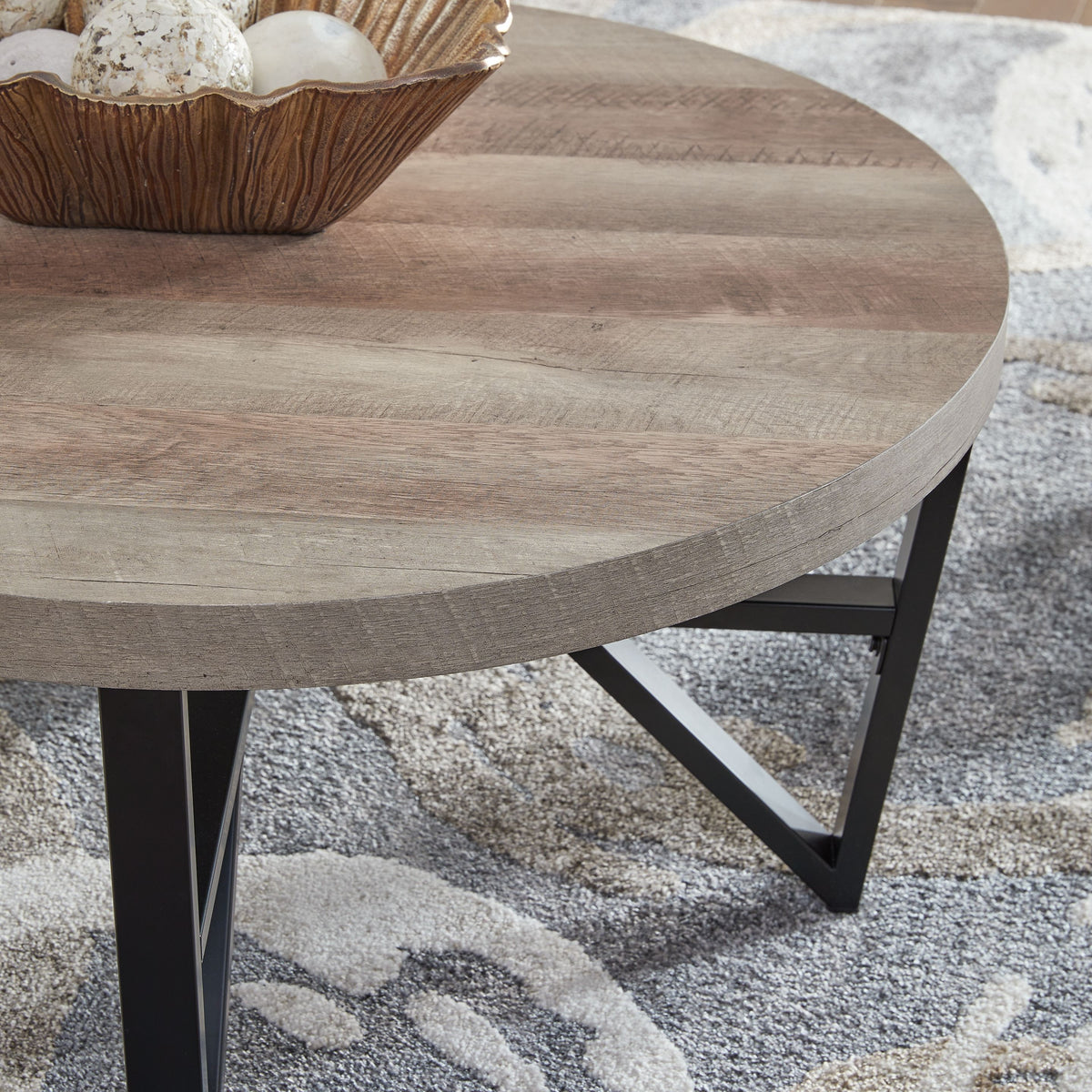 Deanlee - Occasional Table Set (Set of 3) - Grayish Brown / Black