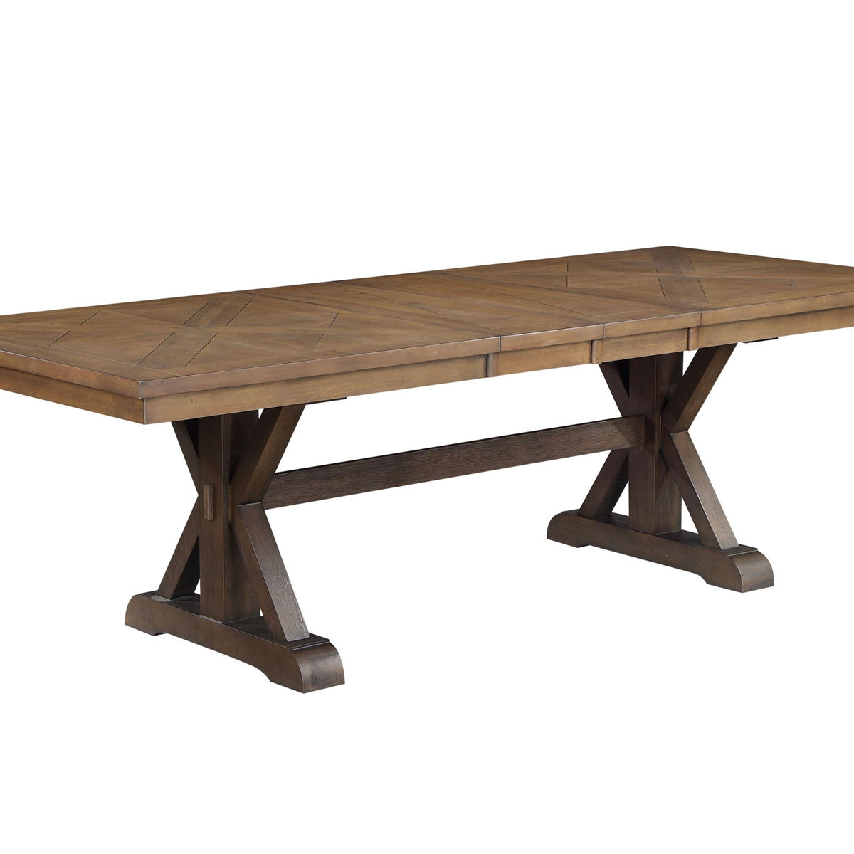 Pascaline - Rustic Dining Table - Brown / Oak