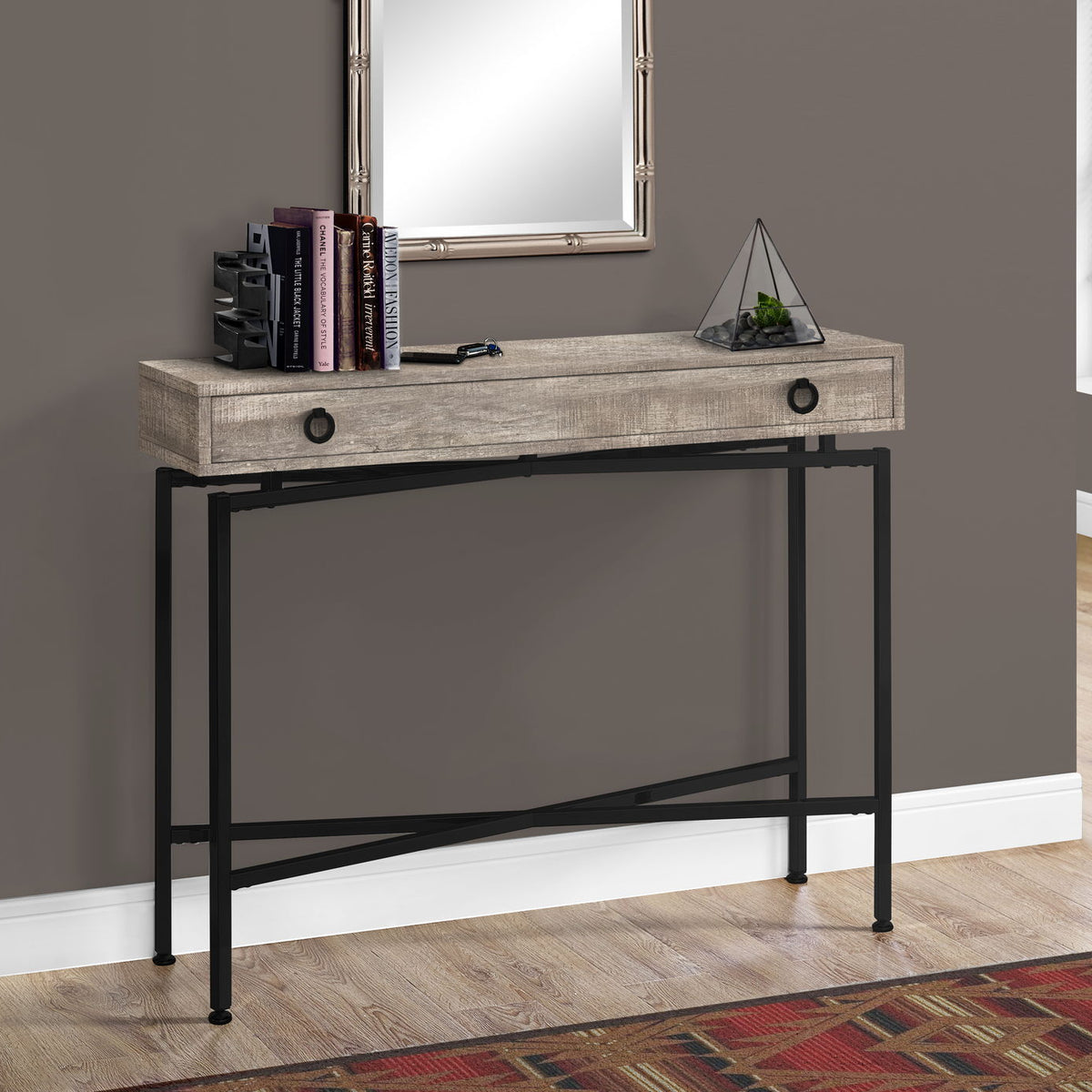 Accent Console Table For Entryway, Functional Storage Drawer
