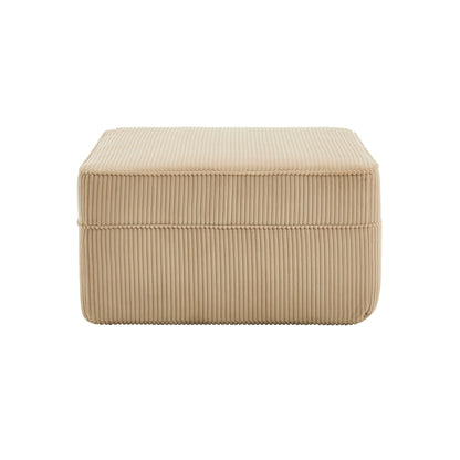 Martha Ottoman - Camel Corduroy