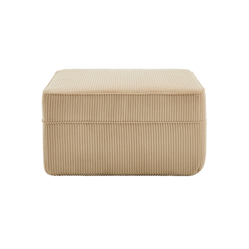 Martha Ottoman - Camel Corduroy