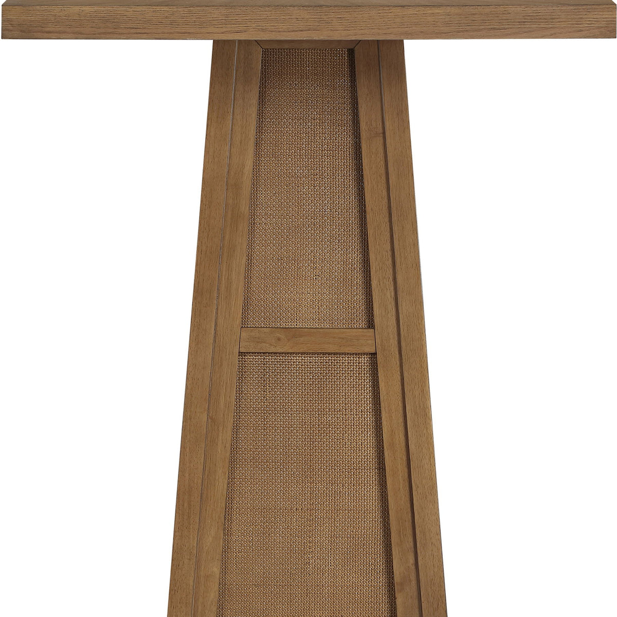 Fenwick - Cane, Oak Veneer And Solid Wood Bar Height Table