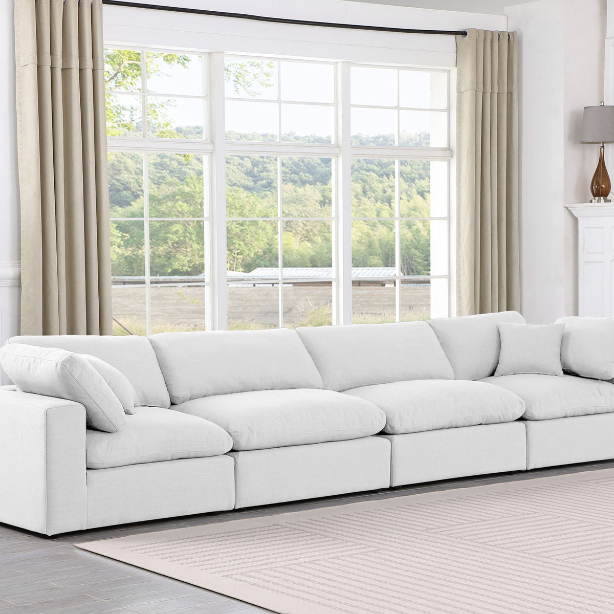 Comfy - Linen Modular Sofa 4 Seats