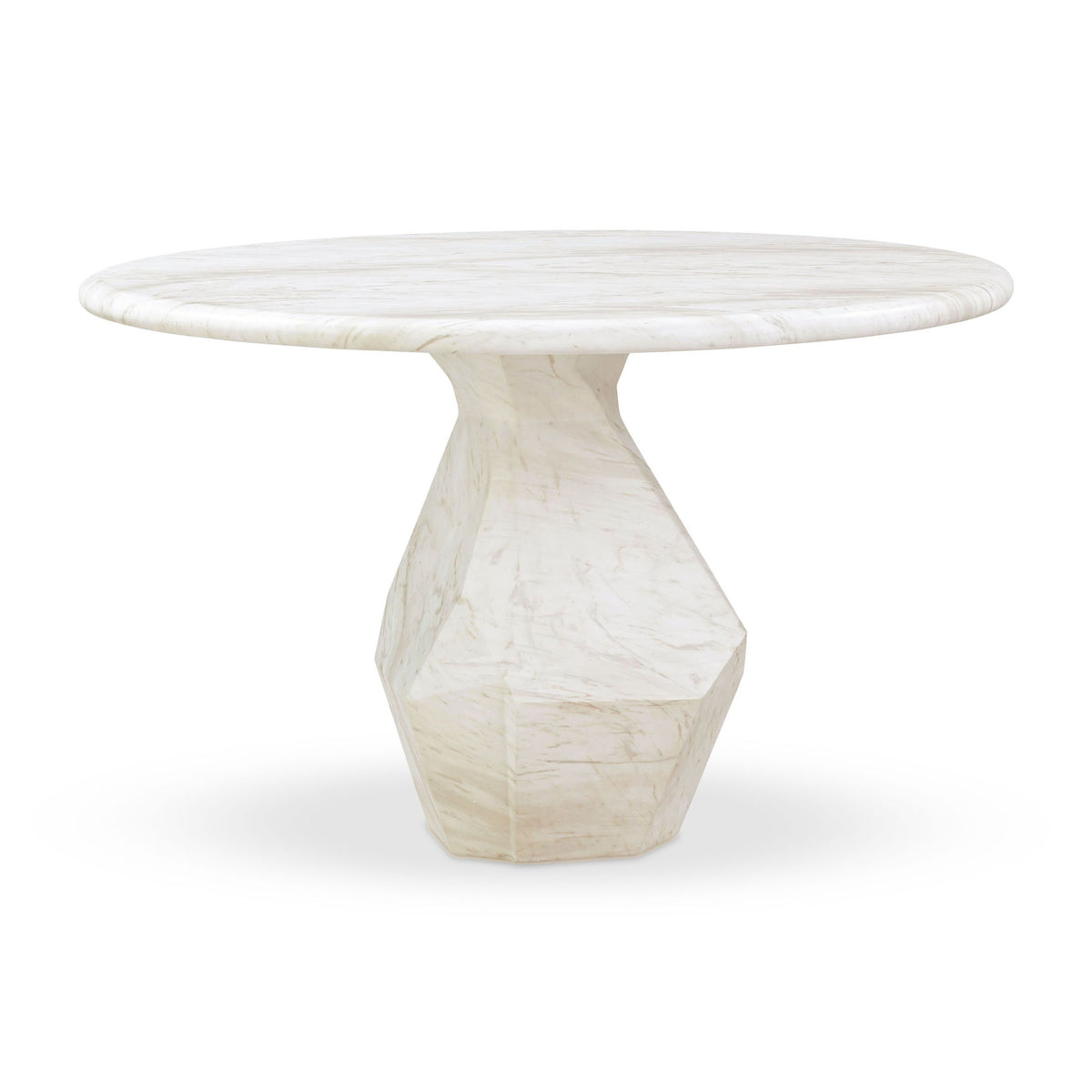 Esme - 48" Indoor / Outdoor Round Dining Table - White